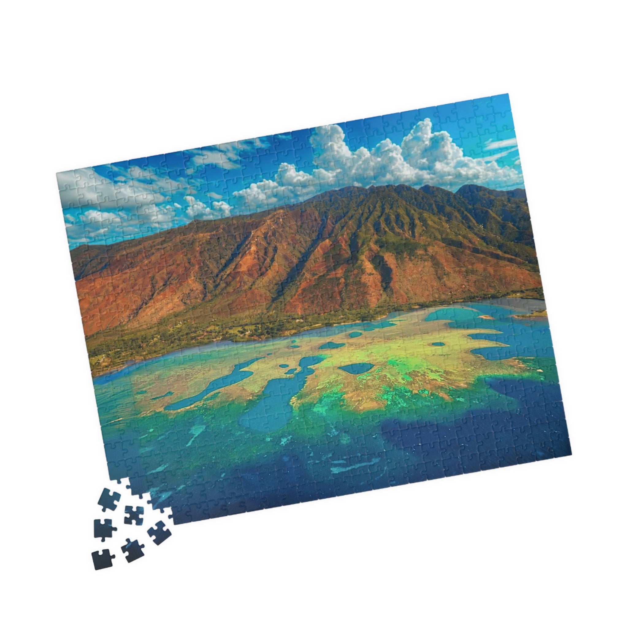 Tropical Ocean Puzzle 1000 Piece, Colorful Coral Reef Jigsaw Puzzle, Relaxing Sea Life Art, Landscape Puzzle