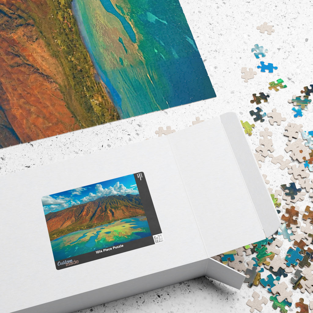 Tropical Ocean Puzzle 1000 Piece, Colorful Coral Reef Jigsaw Puzzle, Relaxing Sea Life Art, Landscape Puzzle